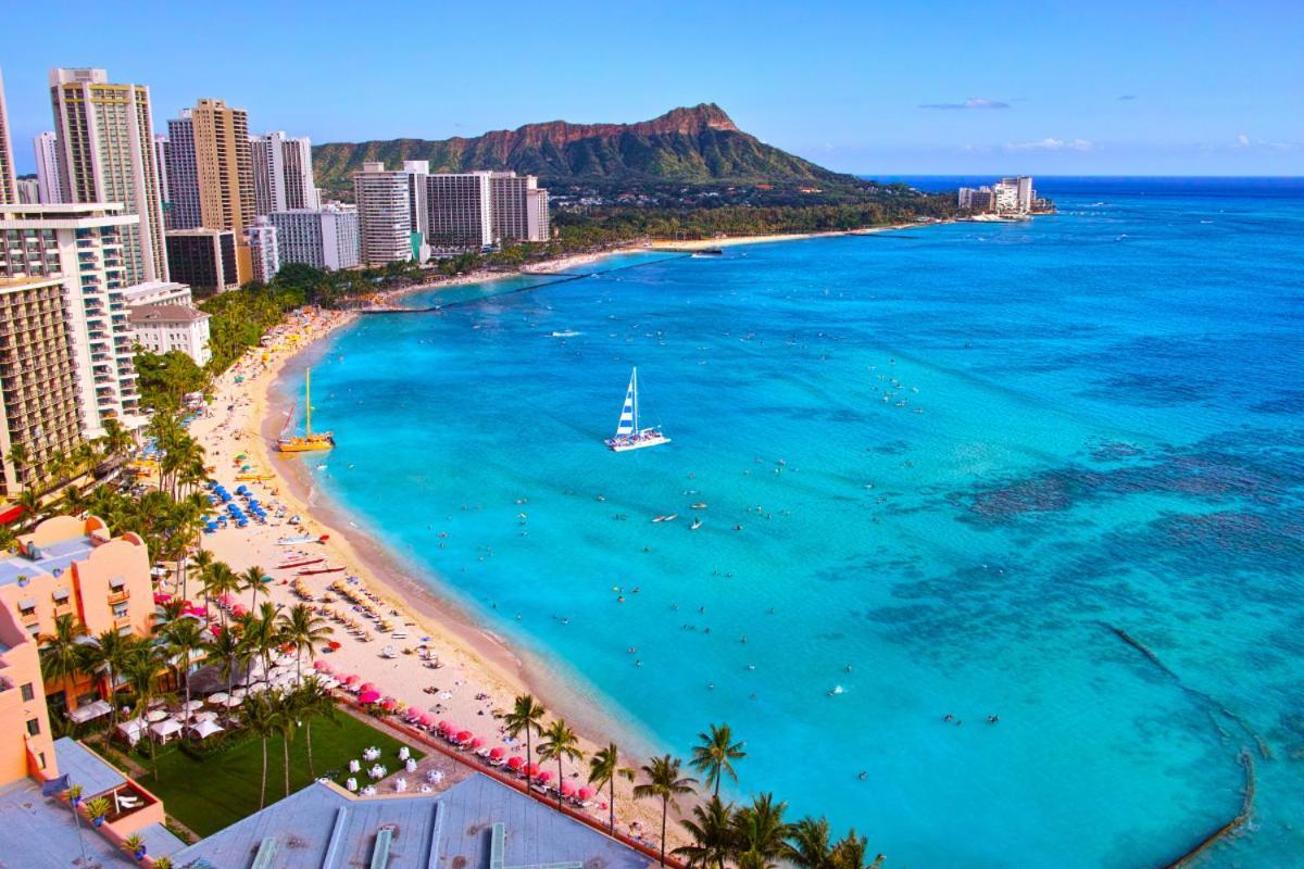 Renovated With City View At Aqua Palms Waikiki ホノルル エクステリア 写真